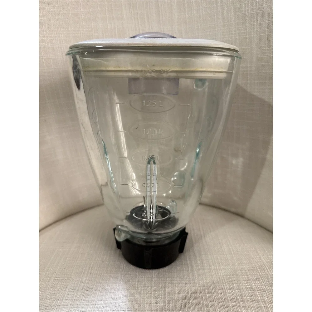 Vintage Oster‎ Glass Countertop Blender Pitcher 5-Cups & 4-Blade & Cover